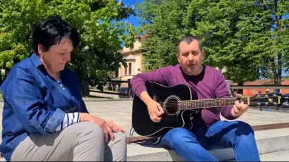 Ljerka Voborski i Mario &Scaron;uvak zaslužni su za ovu pjesmu o Daruvaru / Foto: Screenshot