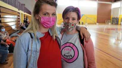 Daruvarčanke Ivana Mijoč Ambro&scaron; i Marijana Jenkač&nbsp;Dželalija, inače odgojiteljice u dječjem vrtiću sretne su &scaron;to su se cijepile