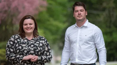 Igor Jare&scaron; i Danijela &Scaron;tefan, kandidati za gradonačelnika i dogradonačelnicu Daruvara