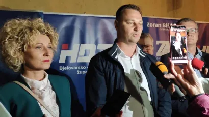 Marija Jungić i Marko Maru&scaron;ić, kandidati HDZ-a i HSLS-a/Foto: Martina Čapo