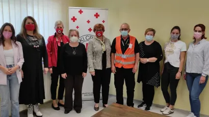 Volonteri bjelovarskog Crvenog križa koji su prikupili najvi&scaron;e volonterskih sati nakon razornog potresa/Foto: Martina Čapo