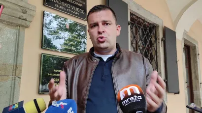 Gradonačelnik Dario Hrebak pohvalio se kako je on itekako zaslužan &scaron;to napokon brza cesta stiže do Bjelovara/Foto: Martina Čapo