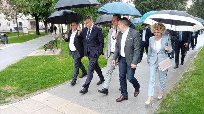 Miro Totgergeli, Andrej Plenković, Marko Maru&scaron;ić, Dario Hrebak i Marija Jungić/ Foto: Deni Marčinković