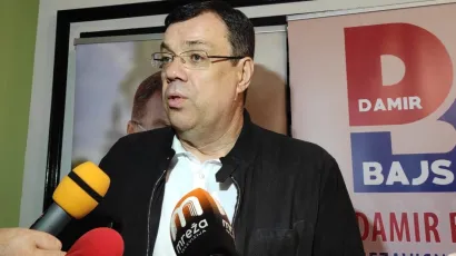 Damir Bajs daje izjavu nakon rezultata izbora/Foto: Martina Čapo