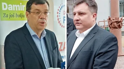 Župan Damir Bajs i predsjednik županijskog HDZ-a Miro Totgergeli/Foto: Arhiva