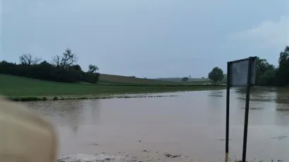 Poplavljeno tlo u Dežanovcu/Foto: Facebook