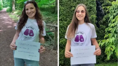 Tonka Vacka (23) iz Daruvara i Vita Domović (14) iz Dežanovca boluju od ove progresivne bolesti/Foto: Privatni album