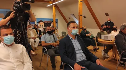 Bjelovarski gradonačelnik Hrebak i župan Maru&scaron;ić uveličali su premijeru filma/Foto: Martina Čapo