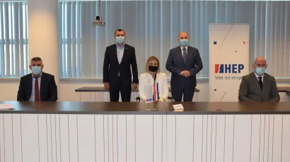 HEP Plin i daruvarska tvrtka Darkom d.o.o. za komunalnu djelatnost potpisali Ugovor o kupoprodaji poslovnih udjela u trgovačkom dru&scaron;tvu Darkom distribucija plina d.o.o./Foto: Grad Daruvar