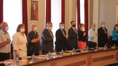 Himna na početku konstituiranja Županijske skup&scaron;tine/Foto: Pakrački list