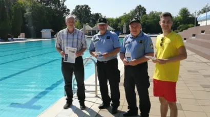 Projekt sigurnosti na bazenima predstavljen je upravo na lipičkim bazenima/Foto: PU pože&scaron;ko slavonska