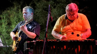 Poznati vibrafonist Bo&scaron;ko Petrović u kolovozu 2008. na koncertu sa svojim triom i gostom Gorgie Fameom u dubrovačkom hotelu Palace/Foto: Marko Mi&scaron;čević/CROPIX