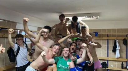 Slavlje juniora NK Bjelovara nakon zaslužene pobjede/Foto: Facebook NK Bjelovar