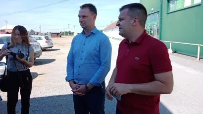 Marko Maru&scaron;ić i Dario Hrebak nakon Skup&scaron;tine Bjelovarskog sajma/ Foto: Deni Marčinković