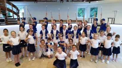 Daruvarske mažoretkinje nakon progla&scaron;enja pobjednika/Foto: Daruvarske mažoretkinje