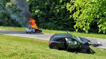 Prizor nakon stravične prometne nesreće u Donjem Daruvaru bio je jeziv/Foto: Snimio čitatelj