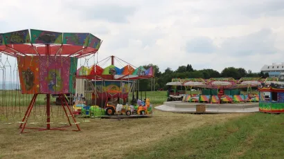 Zabavni park Sreća koji će ovdje ostati najmanje do 25. srpnja, a možda i duže ako bude interesa/Foto: Pakrački list