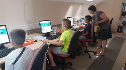 Micro:bit radionica 2019. godine/Foto: Pučka knjižnica i čitaonica Daruvar