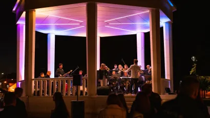 Big Band Bjelovar na glazbenom paviljonu/ Foto: Big Band Bjelovar