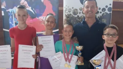 Ramona Pečar i Leon Grgić okitili su se naslovom prvaka Hrvatske u standardnim plesovima/Foto: &Scaron;PK H-8