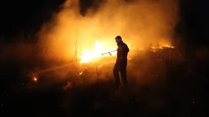 Vatra se sa staričinog zemlji&scaron;ta pro&scaron;irila na susjedovo strni&scaron;te/Foto: Vladimir Ivanov/CROPIX (ilustracija)