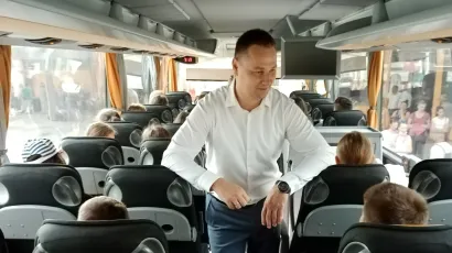 Župan Maru&scaron;ić poželio je učenicima sretan put i lijep provod/ Foto: Deni Marčinković