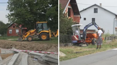 Na lipičkom području u tijeku su radovi na izgradnji autobusnih stajali&scaron;ta i pje&scaron;ačkih staza/Foto: Compas.hr