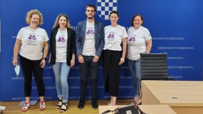 Članovi Udruge u Ministarstvu zdravstva/Foto: Hrvatska udruga oboljelih od cistične fibroze
