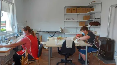 Krojačice izrađuju nove proizvode/Foto: Ždralice Daruvar