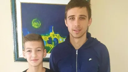 Na Leona koji je ujedno i odlika&scaron; u &scaron;koli ponosni su u Lipičkom nogometnom klubu/Foto: NK Lipik 1925.