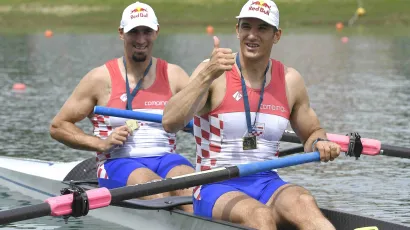 Martin Sinković i Valent Sinković donijeli su Hrvatskoj novu zlatnu medalju na OI u Tokiju/
Foto: Damir Krajac/CROPIX