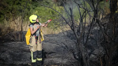 Bakica u Velikom Grđavcu zapalila susjedov &scaron;tagalj. Izgorjeli rog, daske i nosivi stup/Foto: Ante Cizmic/CROPIX (ilustracija)