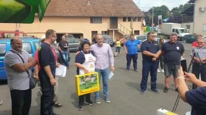 Trećeplasirani je bio grah DVD-a Zrinski Topolovac, a među njima je bila i načelnica Jasna Mikles Horvat/Foto: Tomislav Fleković