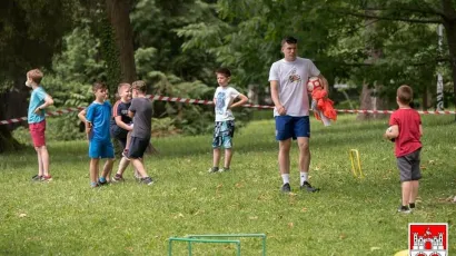 Daruvarski mali&scaron;ani na sportskom pikniku u sklopu treninga Aktivne Hrvatske, Stadion Sokol/Foto: Petar Otković