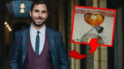 Denis Vlahovac i njegov "pelin spritz"/Foto: Ana Knežević