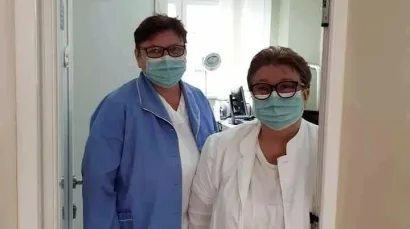 Siračka liječnica Ljiljana Žunić i medicinska sestra Jasna Petru&scaron;ić odvalile su ogroman posao u cijepljenju stanovni&scaron;tva/Foto: Privatni album