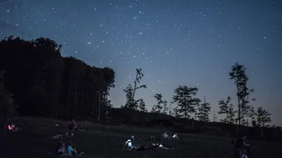 Velik broj Daruvarčana uživao je u ki&scaron;i meteora, a vrijeme im je itekako i&scaron;lo na ruku/Foto: Sa&scaron;a Selihar