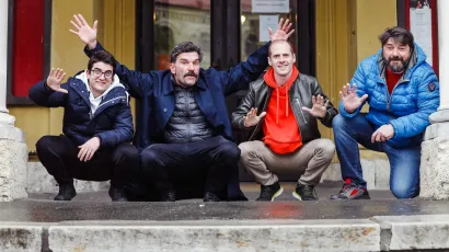 Bjelovarčani s nestrpljenjem očekuju 18. BOK fest;
na fotografiji: Bojan Navojec, Goran Navojec, Ognjen Milovanovic, Ivan Ozegovic/Foto: Marko Todorov/CROPIX
