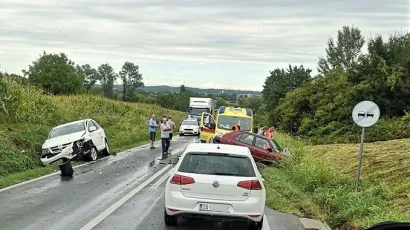 Prometna nesreća dogodila se na državnoj cesti na dionici između Severina i Bulinca/ Foto: Facebook