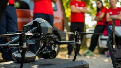 Bjelovarski HGSS na aerodromu u Brezovcu organizira probni let dronom/ Foto: HGSS Bjelovar