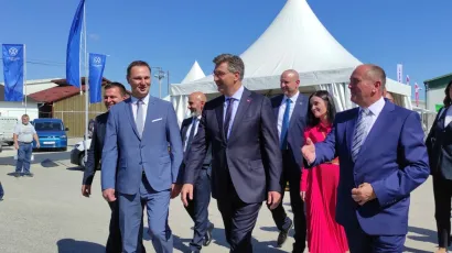 Žuoan Marko Maru&scaron;ić, premijer Andrej Plenković, ministrica poljoprivrede Marija Vučković i direktor sajma Zlatko Salaj/Foto: Martina Čapo