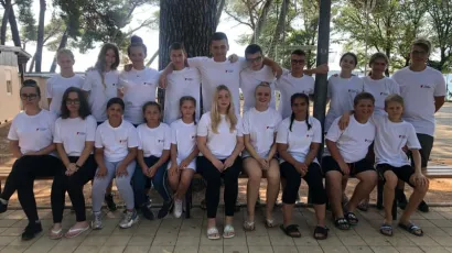 Mladi iz dva DVD-a u kampu u Fažani/Foto: VZ Grada Gare&scaron;nice