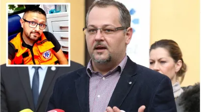 Predsjednik Hrvatske komore medicinskih sestara Mario Gazić/Foto: Cropix, privatni album