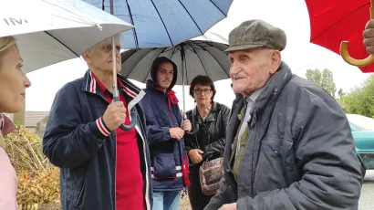 Branko Filipović nipo&scaron;to ne misli odustati od svoje zemlje i to je jasno rekao svima okupljenima iz BBŽ i HEP-a/Foto: Martina Čapo