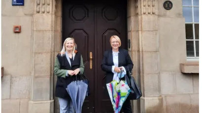 Ispred Ministarstva kulture kao dokaz da je dokumentacija na pravome mjestu/Foto: Grad Daruvar