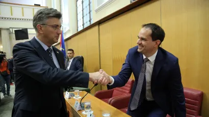 Premijer Andrej Plenkovic i ministar Ivan Malenica/Foto: Davor Pongracic/CROPIX
