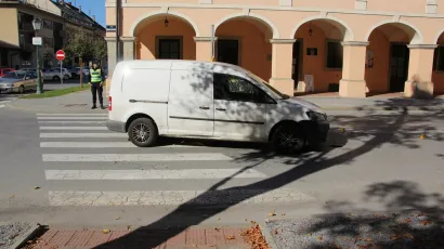 Nesreća se dogodila ispred bjelovarske Gradske uprave/ Foto: PU bjelovarsko bilogorska