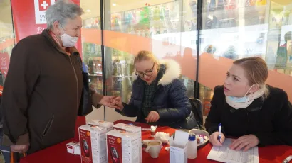 Patronažne sestre razgovaraju s Daruvarčankom/Foto: MojPortal.hr