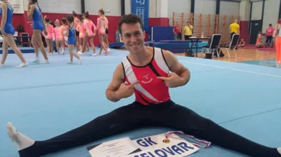 Tomislav Cug osvojio je povijesnu medalju za bjelovarsku gimnastiku/ Foto: Gimnastički klub Bjelovar