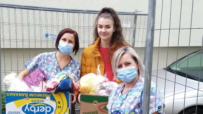 Na fotografiji: učenica Ica i sestre Snježana i Kristina/Foto: Anamarija Tu&scaron;kan